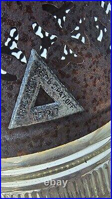 Antique 1527 Perfection Oil Kerosene Glass Parlor Cabin Heater Stove Lantern VG