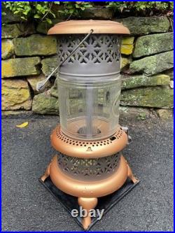 Antique 1527 Perfection Oil Kerosene Glass Parlor Cabin Heater Stove Lantern VG