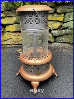Antique 1527 Perfection Oil Kerosene Glass Parlor Cabin Heater Stove Lantern VG