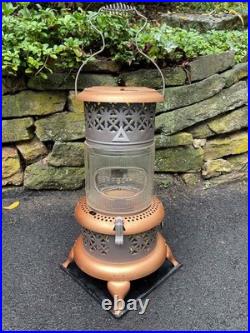 Antique 1527 Perfection Oil Kerosene Glass Parlor Cabin Heater Stove Lantern VG