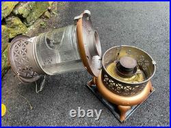 Antique 1527 Perfection Oil Kerosene Glass Parlor Cabin Heater Stove Lantern VG