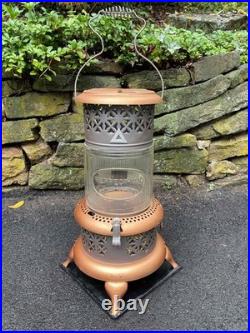 Antique 1527 Perfection Oil Kerosene Glass Parlor Cabin Heater Stove Lantern VG