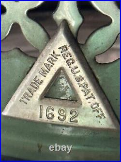 Antique # 1692 Perfection Pyrex Glass Parlor Cabin Oil Kerosene Heater Enameled