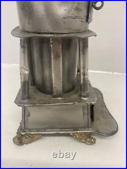Antique 1800's Tin Plate Metal Heating Stove Patent Model