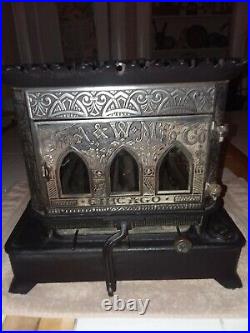 Antique 1884 Adams & Westlake kerosene cast iron cook stove
