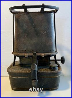 Antique 1887 CROWN Lamp Sad Iron Heater Stove, PAT. No. 357,545. See Photos