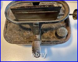 Antique 1887 CROWN Lamp Sad Iron Heater Stove, PAT. No. 357,545. See Photos