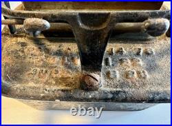 Antique 1887 CROWN Lamp Sad Iron Heater Stove, PAT. No. 357,545. See Photos