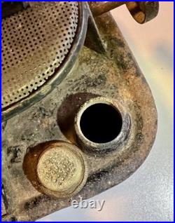 Antique 1887 CROWN Lamp Sad Iron Heater Stove, PAT. No. 357,545. See Photos