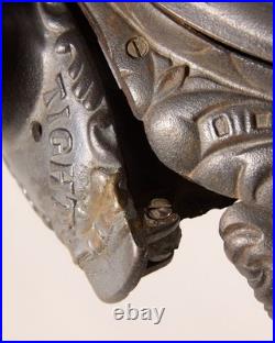 Antique 1897 Wood Stove Umpire Estate C Cast Iron Upright Hamilton F. L. Kahn