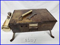 Antique 1920's Prentiss-Wabers Auto Kamp Kook Kit Two-Burner Suitcase Camp Stove