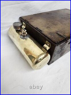 Antique 1920's Prentiss-Wabers Auto Kamp Kook Kit Two-Burner Suitcase Camp Stove