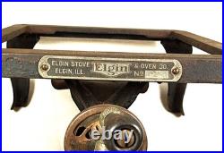 Antique? 1920's? Tabletop Cast Iron Stove Burner? Elgin ILL. Stove & Oven Co