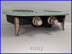 Antique 1920s 30s Westinghouse Jade Green Metal Hot Plate Works! Vintage Stove