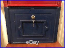 Antique 1925 Cast Iron U. S. Mail Box Danville Stove MFG Letters Post Office