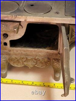 Antique 19th C. PERFECTION Salesman's Sample Cast Iron Stove with Accessories