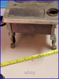 Antique 19th C. PERFECTION Salesman's Sample Cast Iron Stove with Accessories