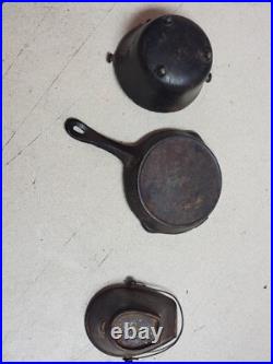 Antique 19th C. PERFECTION Salesman's Sample Cast Iron Stove with Accessories