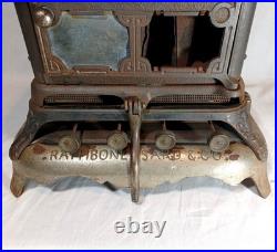 Antique 19th C Rare Rathbone Sard Co. Champion Four Burner Sad Iron Heater Stove