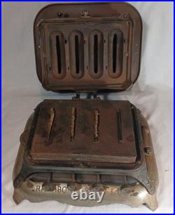 Antique 19th C Rare Rathbone Sard Co. Champion Four Burner Sad Iron Heater Stove