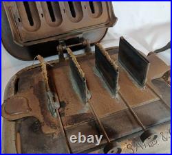 Antique 19th C Rare Rathbone Sard Co. Champion Four Burner Sad Iron Heater Stove