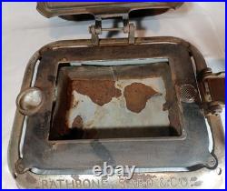 Antique 19th C Rare Rathbone Sard Co. Champion Four Burner Sad Iron Heater Stove