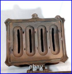 Antique 19th C Rare Rathbone Sard Co. Champion Four Burner Sad Iron Heater Stove