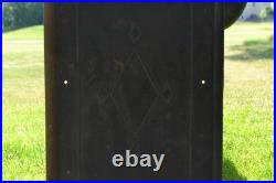 Antique 19th Century Victorian Cast Iron Brass Stove Ornate Art Fine Scrollwork