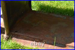 Antique 19th Century Victorian Cast Iron Brass Stove Ornate Art Fine Scrollwork
