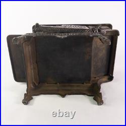 Antique 19th c. CROWN Brand Cast Iron Toy Cook Stove Salesman Sample Ornate 11