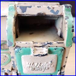 Antique Arcade Cast Iron Hotpoint Electric Stove with 3 Cast Iron Skillets