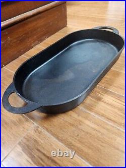 Antique BSR Birmingham Stove Range (3052D 2) Cast Iron Oval Shallow Fish Fryer