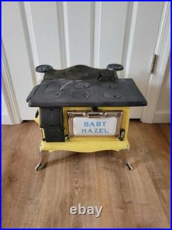 Antique Baby Hazel Cast Iron Salesman Sample Toy Stove The Rome Stove & Range Co