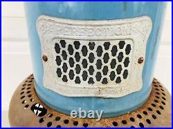 Antique Blue Enamel 630 Perfection Oil Kerosene Parlor Cabin Heater Stove