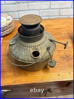Antique Blue Enamel Perfection Oil Heater Cabin Parlor Stove Kerosene 240-c