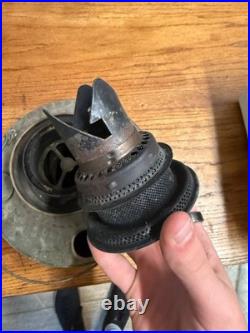 Antique Blue Enamel Perfection Oil Heater Cabin Parlor Stove Kerosene 240-c