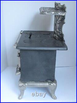 Antique Bucks Junior 4 Cast Iron Stove Salesman Sample c. 1900 22 Tall