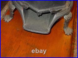 Antique Cast Iron 6 Panel Sad Iron Laundry Heating Stove Wood Coal 6 Irons Board