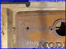 Antique Cast Iron Modern Clarion Wood Stove Door New in Original Box (old stock)