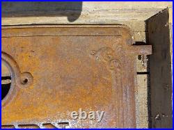 Antique Cast Iron Modern Clarion Wood Stove Door New in Original Box (old stock)