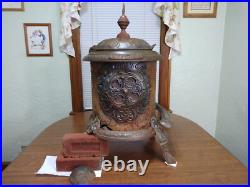 Antique Cast Iron Parlor Stove Rare Needs Repair