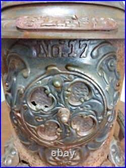Antique Cast Iron Parlor Stove Rare Needs Repair