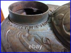 Antique Cast Iron Parlor Stove Rare Needs Repair