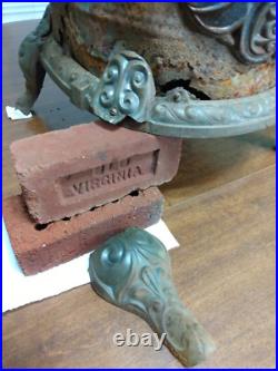 Antique Cast Iron Parlor Stove Rare Needs Repair