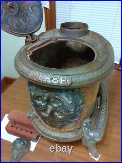 Antique Cast Iron Parlor Stove Rare Needs Repair