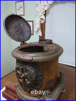 Antique Cast Iron Parlor Stove Rare Needs Repair