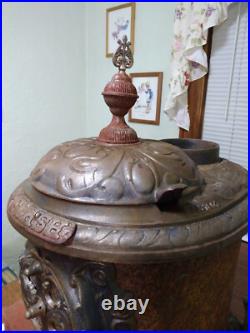 Antique Cast Iron Parlor Stove Rare Needs Repair