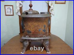 Antique Cast Iron Parlor Stove Rare Needs Repair