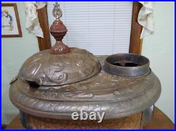 Antique Cast Iron Parlor Stove Rare Needs Repair