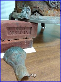 Antique Cast Iron Parlor Stove Rare Needs Repair